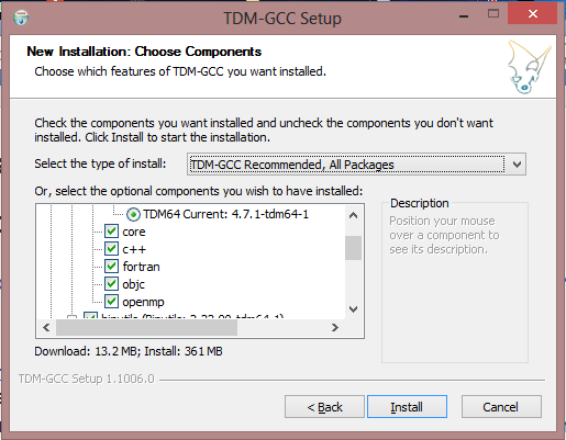 TDM-GCC Installation
